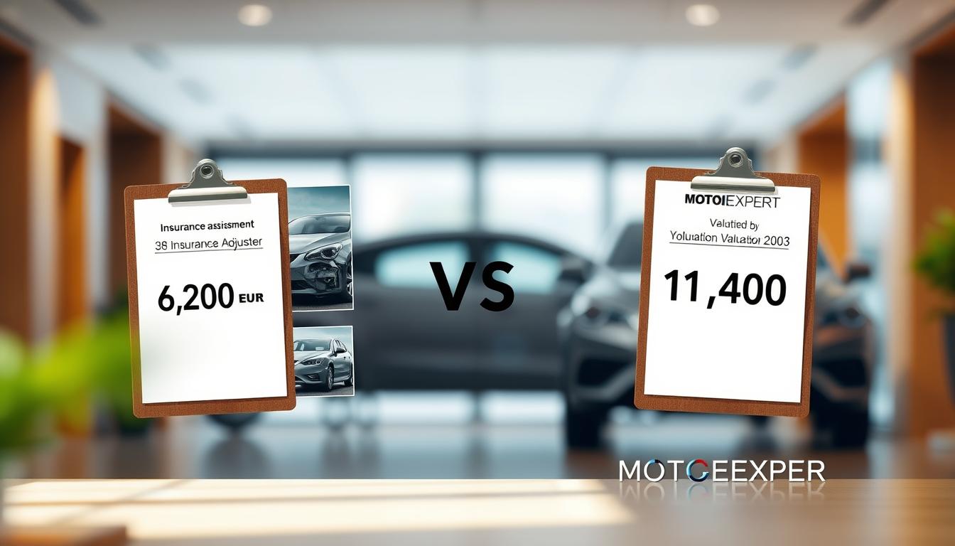 Ubezpieczyciel 6 200 EUR, a rzeczoznawca MOTOEXPERT 11 400 EUR