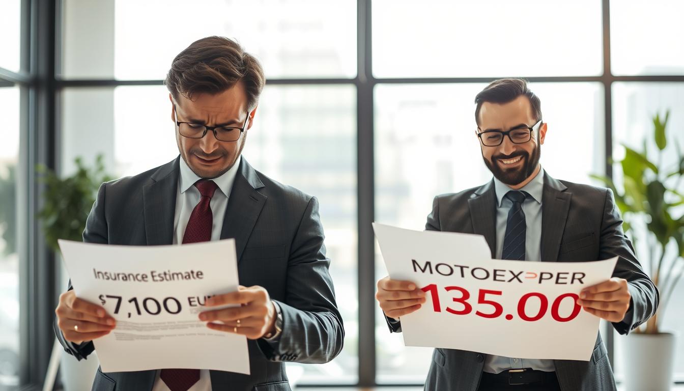Ubezpieczyciel 7 100 EUR, a rzeczoznawca MOTOEXPERT 13 500 EUR