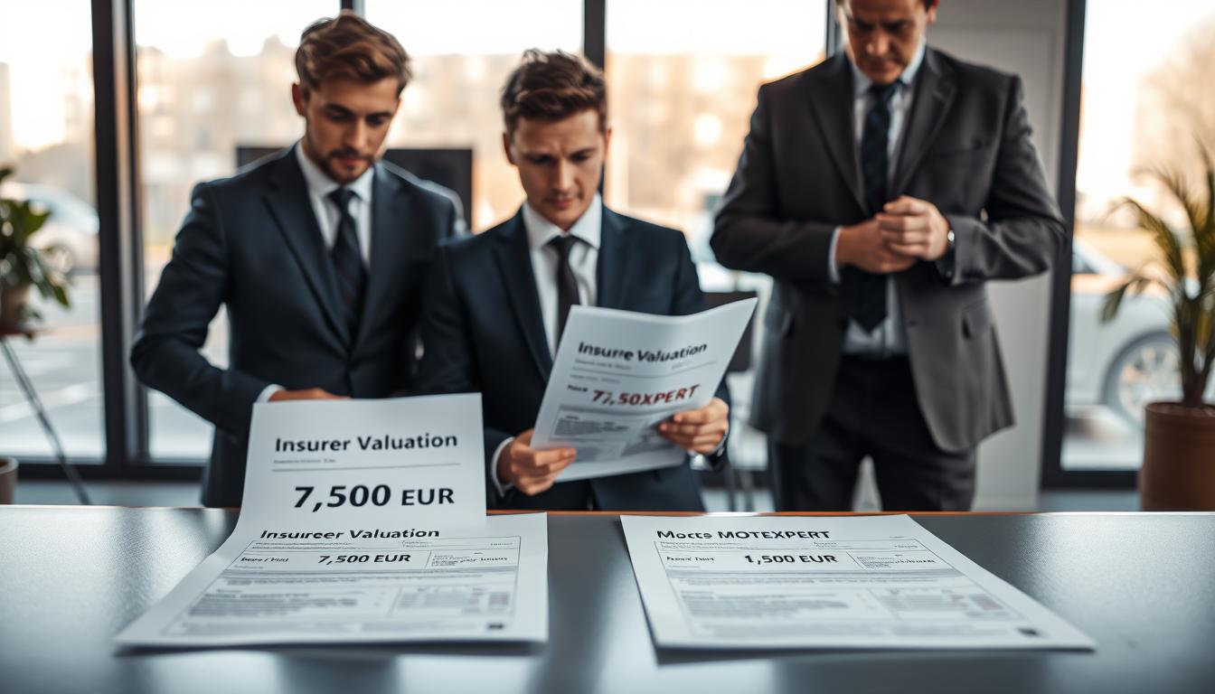 Ubezpieczyciel 7 500 EUR, a rzeczoznawca MOTOEXPERT 15 000 EUR