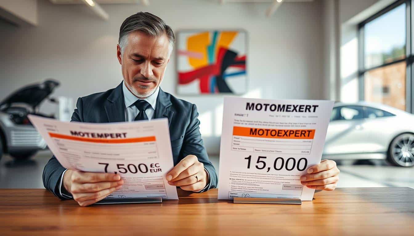 Ubezpieczyciel 7 500 EUR, a rzeczoznawca MOTOEXPERT 15 000 EUR